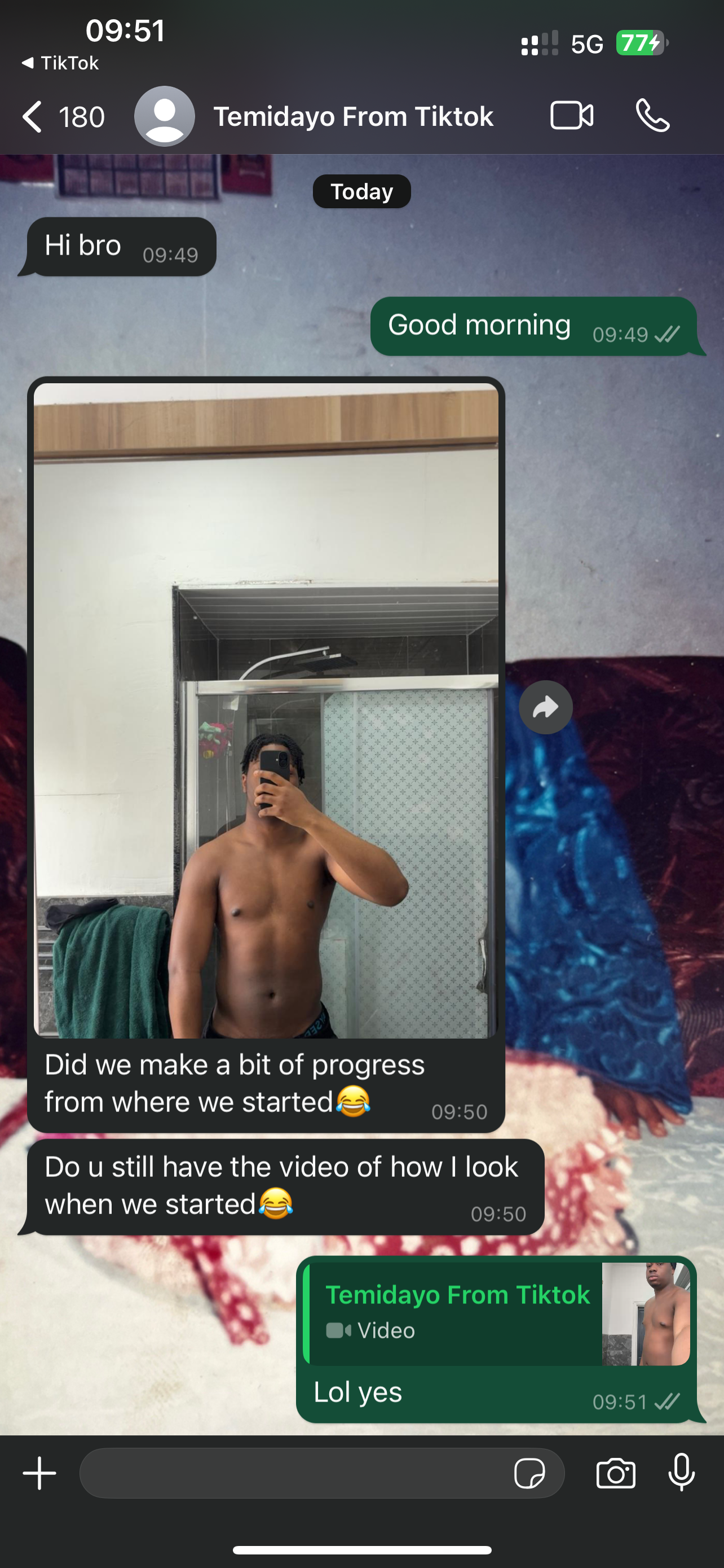 WhatsApp testimonial